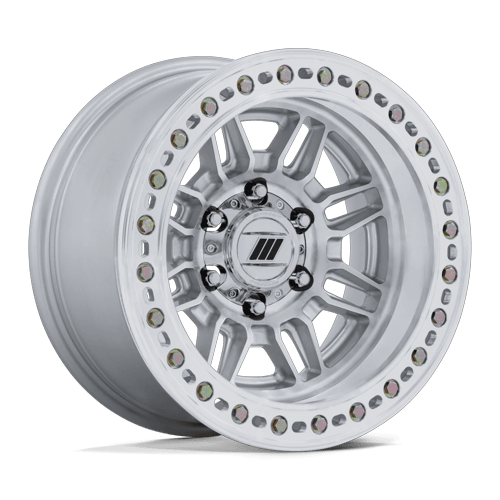 Pro Comp Alloys EQUALIZER BL 8x165.1 17x9 +1 Gloss Silver W/ Machined Face