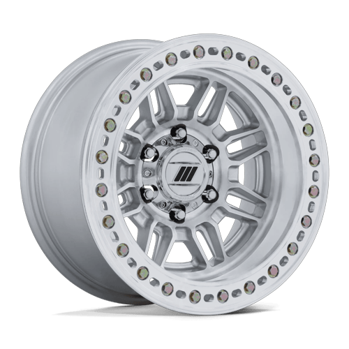 Pro Comp Alloys EQUALIZER BL 8x170 17x9 -12 Gloss Silver W/ Machined Face