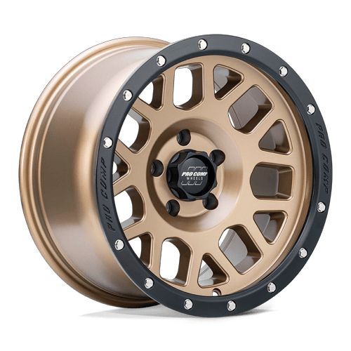 Pro Comp Alloys VERTIGO 6x139.7 17x9 -6 Matte Bronze W/ Black Lip