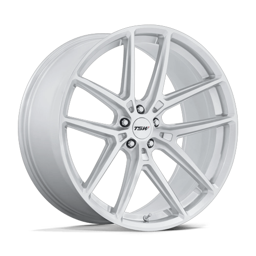 TSW IMOLA 5x114.3 19x9.5 +25 Gloss Silver W/ Machined Face