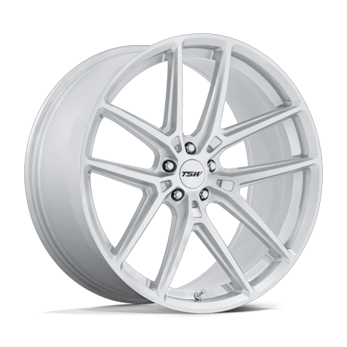 TSW IMOLA 5x112 22x9 +20 Gloss Silver W/ Machined Face
