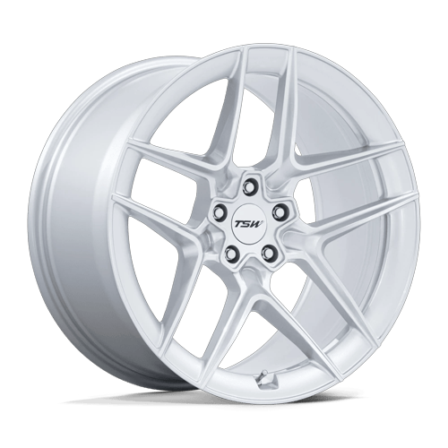 TSW SLIPSTREAM 5x112 19x10.5 +35 Gloss Silver W/ Machined Face
