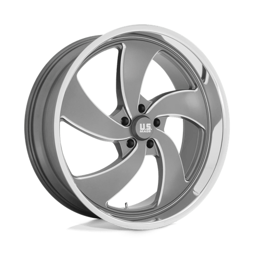 US Mag 1PC DESPERADO 5x120.65 24x9 +1 Anthracite Milled Diam-cut Lip