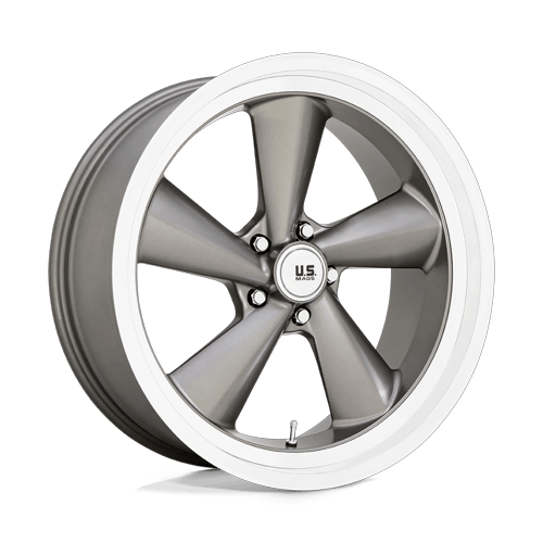 US Mag 1PC TS 5x120.65 22x9 +15 Anthracite W/ Diamond Cut Lip