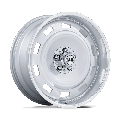 US Mag 1PC SCOTTSDALE 6x139.7 17x9 -12 Silver W/ Diamond Cut Lip