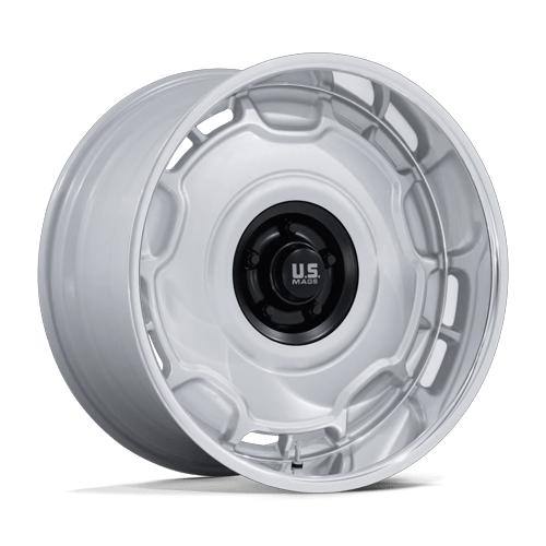 US Mag 1PC ARLINGTON 5x127 20x11 -6 Silver M-blk Center W/ Dc-lip