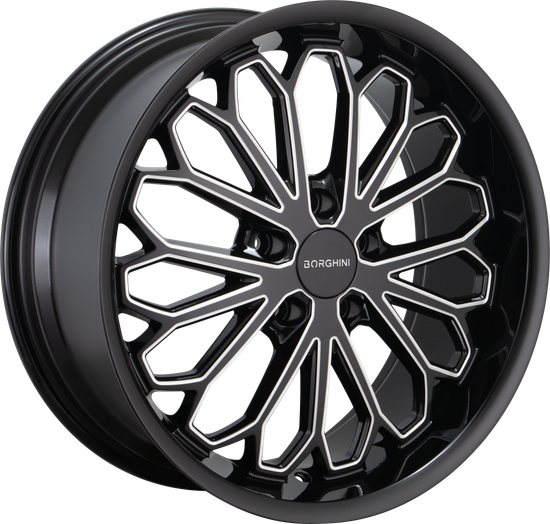 BORGHINI 67 5x114.3 20x8.5 +35 Black And Milled