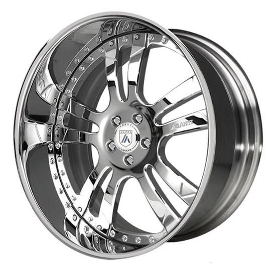 Asanti Forged AF142 5x114.3 20x8.5 Black & Chrome