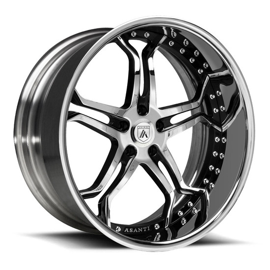 Asanti Forged AF173 5x120.65 21x11 +60 Chrome & Black