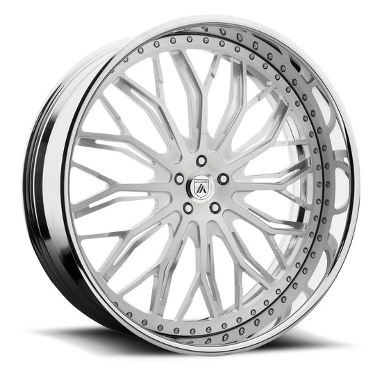 Asanti Forged AF866 6x139.7 26x10 +28 Brushed W/ Chrome Lip