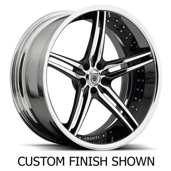 Asanti Forged CX805 5x120 24x9 +0 Black Chrome