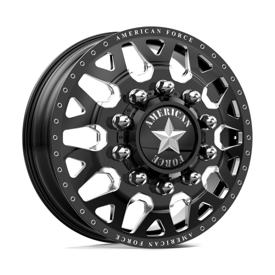 American Force AFW QUAKE SFD 8x200 22x8.25 +145 Flat Black Machined