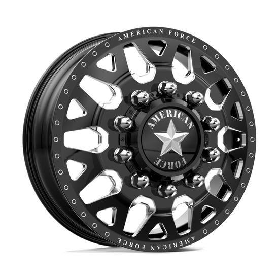 American Force AFW QUAKE SFD 8x200 22x8.25 +145 Black