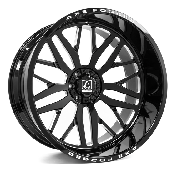 AXE WHEELS AF11 Forged 5x127 26x14 -76 Gloss Black Milled