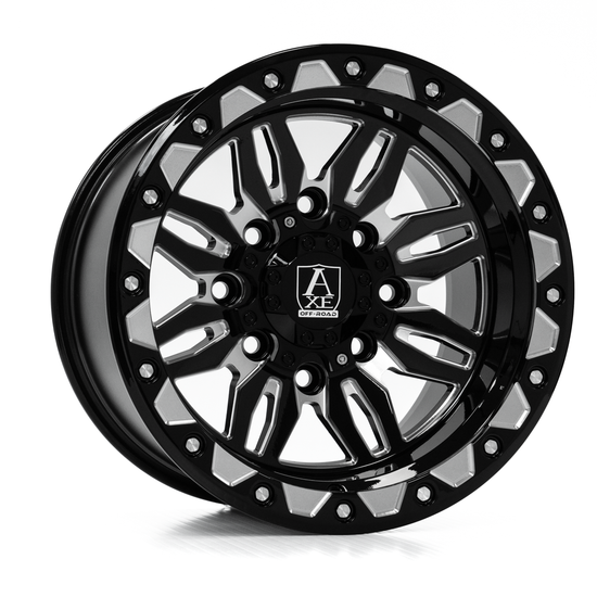 AXE WHEELS CERUS UTV 4x137 15x10 +0 Gloss Black Milled