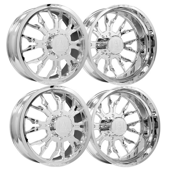 AXE WHEELS AF6 DUALLY 8x210 22x8.25 Fully Polished