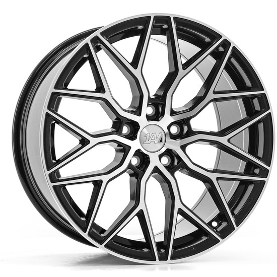 1AV ZX12 5x108 19x8.5 +40 Black And Polished Face