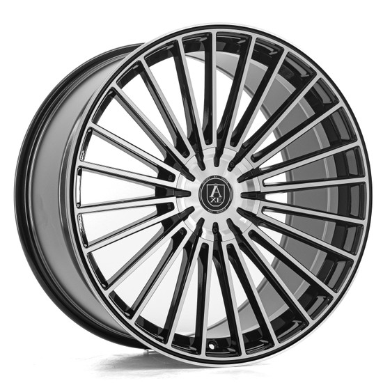 AXE WHEELS EX50 5x127 21x10.5 +25 Black And Polished Face