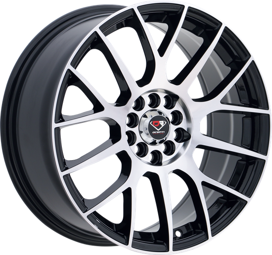 DCENTI RACING 49 5x112 / 5x114.3 17x7.5 +35 Black Machined