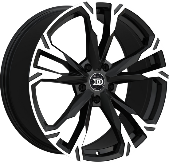 DRASTIC DS6 5x120 20x8.5 +35 Black Machined