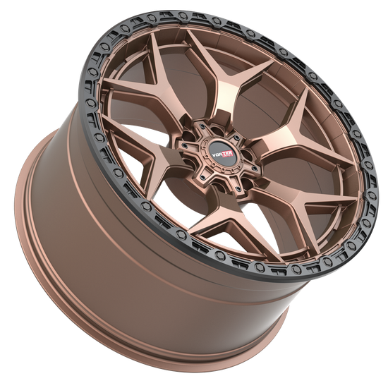 Vortek VRT-603-R 8x165.1 18x9 +0 Matte Bronze With Black Bead Ring