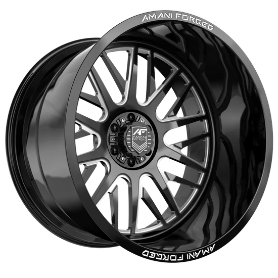 Amani Directo-L blank 8x 24x12 -44 Gloss Black & Milled