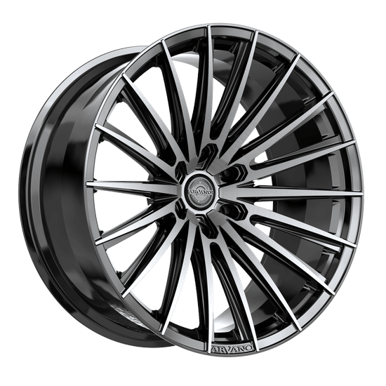 Arvano ART-2 6x135 26x9.5 +18 Gloss Black & Brushed Double Dark Tint
