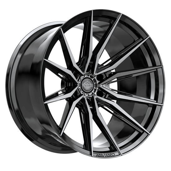 Arvano ART-3 6x135 20x9 +12 Gloss Black & Brushed Double Dark Tint