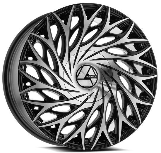 Azara AZA-525 blank 5x/6x 26x9.5 +15 Gloss Black & Machined