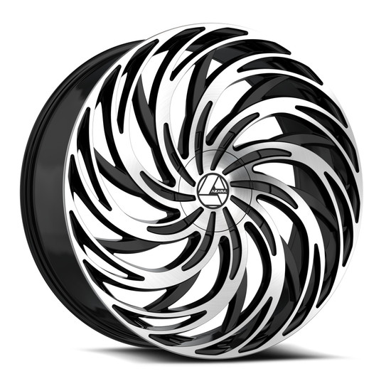 Azara AZA-531 blank 5x/6x 28x9.5 +15 Gloss Black & Machined