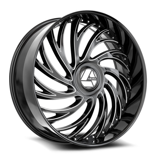 Azara AZX-101 blank 5x/6x 26x9.5 +15 Gloss Black & Milled