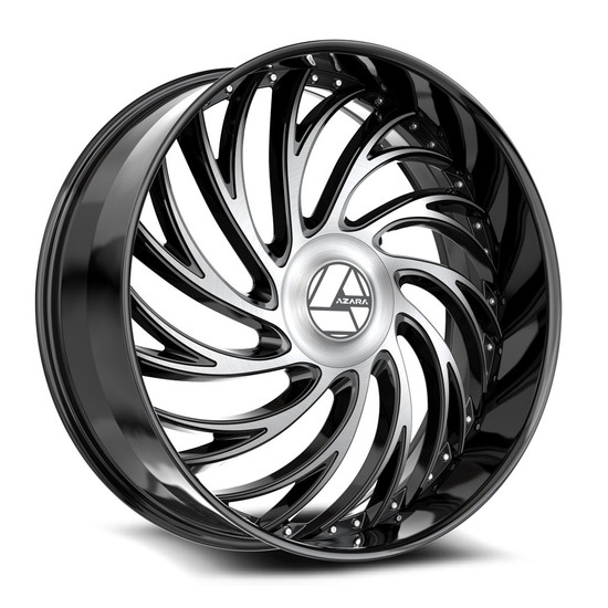 Azara AZX-101 blank 5x/6x 30x9.5 +15 Gloss Black & Machined