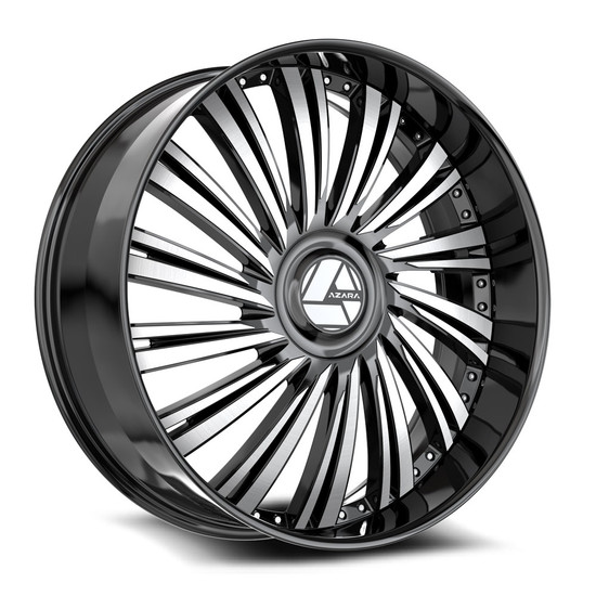 Azara AZX-102 blank 5x/6x 30x9.5 +15 Gloss Black & Machined