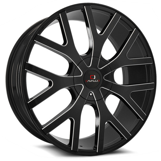 Cavallo CLV-15 5x112 / 5x114.3 18x8 +35 Gloss Black & Milled