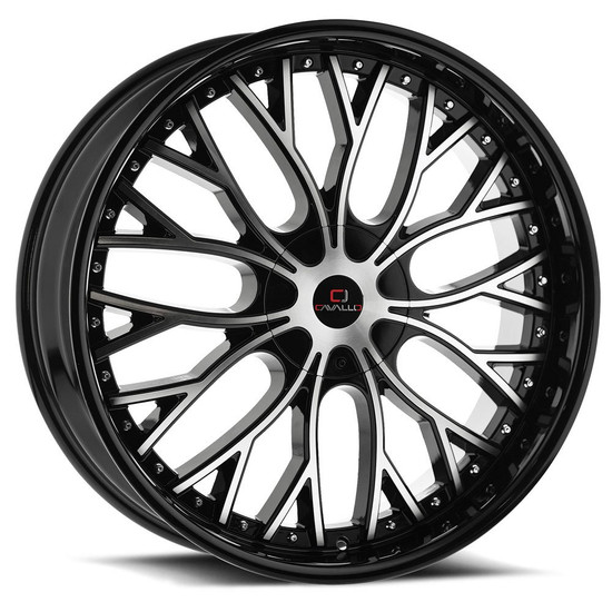 Cavallo CLV-33 blank 5x/6x 26x9.5 +18 Gloss Black & Machined