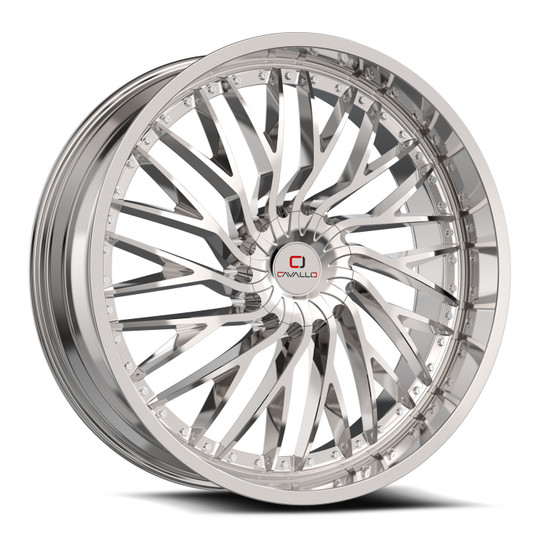 Cavallo CLV-43 blank 5x/6x 22x9.5 +15 Nano Chrome