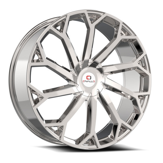 Cavallo CLV-51 blank 5x/6x 26x9.5 +18 Chrome
