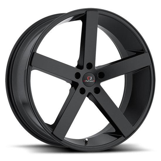 Cavallo CLV-5 5x114.3 20x8.5 +35 Gloss Black & Red