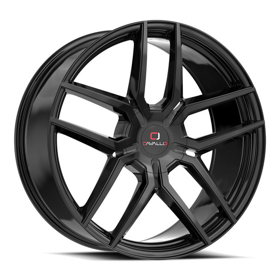 Cavallo CLV-55 5x108 / 5x114.3 20x8.5 +35 Gloss Black