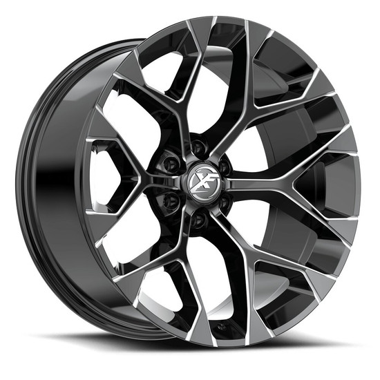 XF Off-Road XF-502 6x139.7 20x10 -12 Gloss Black & Milled