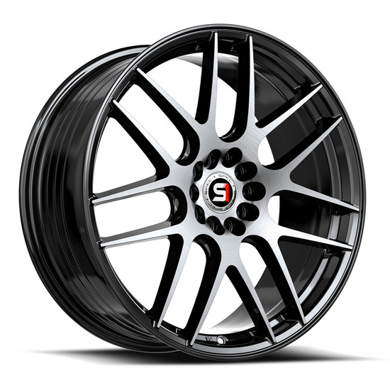 Spec-1 SP-65 blank 4x/5x 18x10 +22 Gloss Black & Machined