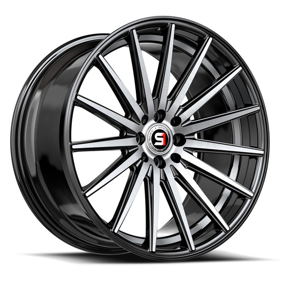 Spec-1 SP-69 blank 4x/5x 19x9.5 +42 Gloss Black & Machined & Undercut