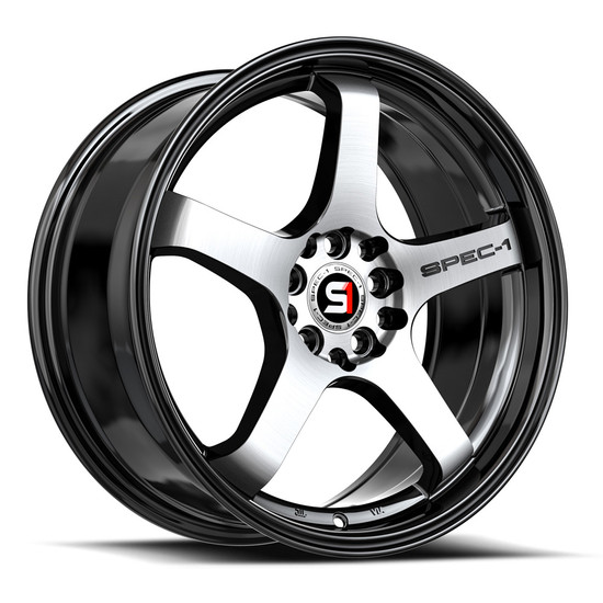 Spec-1 SPT-31 blank 4x/5x 20x10.5 +22 Gloss Black & Machined