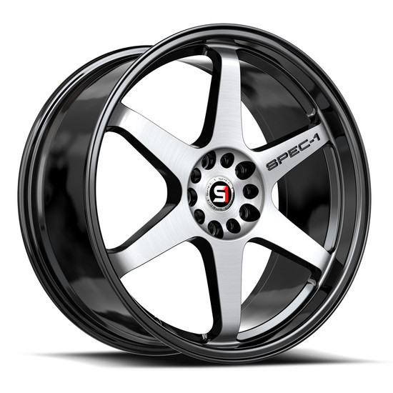 Spec-1 SPT-33 blank 4x/5x 18x10.5 -8 Gloss Black & Machined