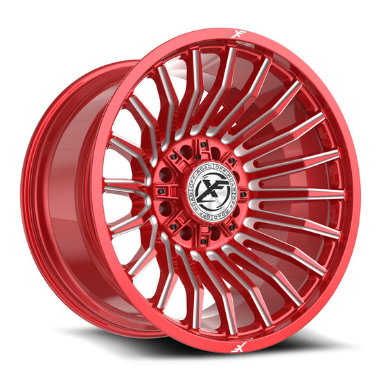 XF Off-Road XF-231 blank 8x 24x12 -44 Anodized Red & Milled