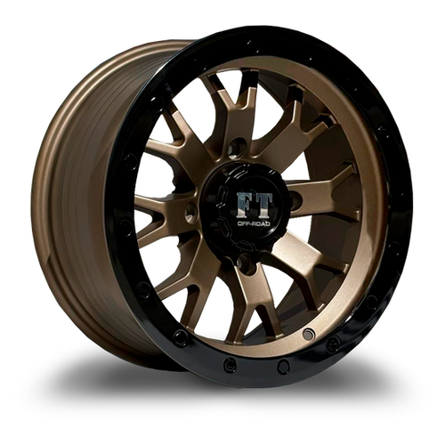 FULL THROTTLE FT25 4x156 15x7 +10 Matte Bronze/black Lip