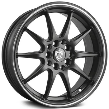 G - LINE ALLOYS G1068 5x100 16x7 +35 Satin Black Machine Face