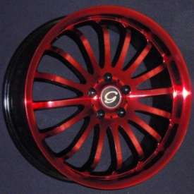 G - LINE ALLOYS G601 5x108 18x7 +40 Red / Black
