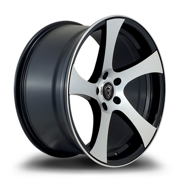 WHITE DIAMOND W5833 5x114.3 19x8.5 +35 Black / Machined