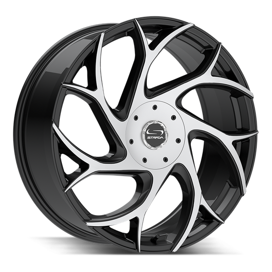 Strada INFERNO 5x114.3 / 5x120 20x8.5 35MM Gloss Black Machined
